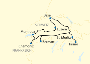 Schweiz Zugreise
